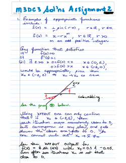 Solutions to Assignment 2