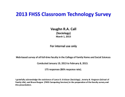 2013 FHSS Classroom Technology Survey