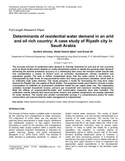 Determinants of residential water demand in an arid and oil rich