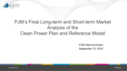 Clean Power Plan and Reference Model Sensitivities