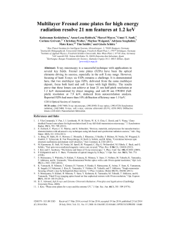 Multilayer Fresnel zone plates for high energy radiation resolve 21