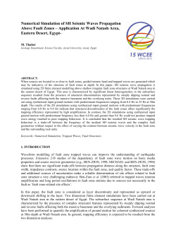 Numerical Simulation of SH Seismic Waves Propagation Above