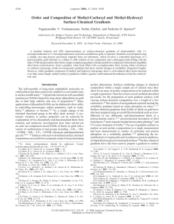 Order and Composition of Methyl-Carboxyl and