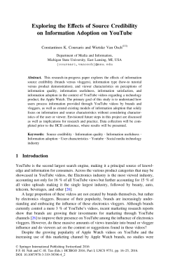 Exploring the Effects of Source Credibility on Information Adoption