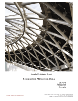 South Korean Attitudes on China