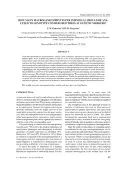 How many macrogametophytes per individual should be analyzed
