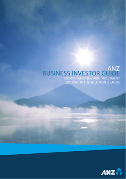 ANZ Business Investor Guide (PDF 1.95MB)
