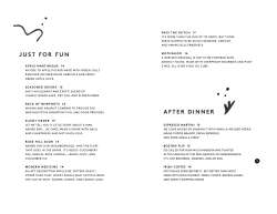 Bar Menu