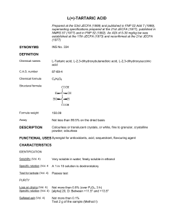 L(+)-TARTARIC ACID