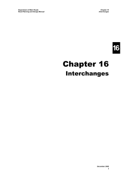 Chapter 16: Interchanges (December 2005)