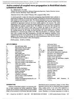 Active control of coupled wave propagation in fluid