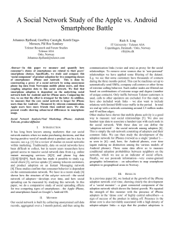 A Social Network Study of Android VS Apple