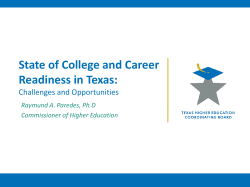 State of College and Career Readiness in Texas