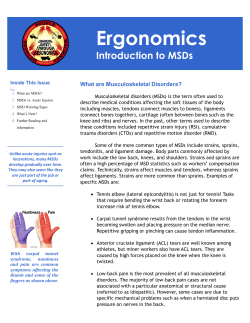 Ergonomics - emcis - Colorado School of Mines