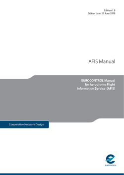 AFIS Manual - Eurocontrol