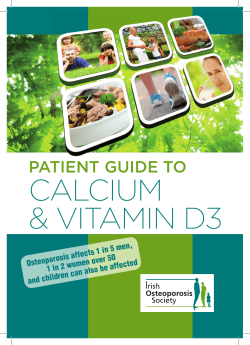 patient guide to calcium and vitamin d3