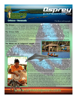 our E-Brochure Orinoco Delta