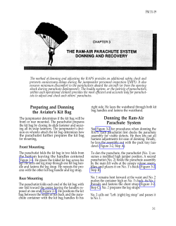 Preparing and Donning the Aviator`s Kit Bag Donning the Ram