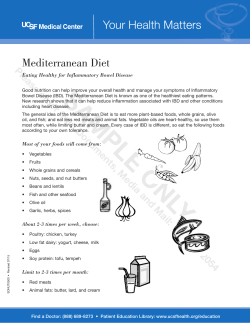 Mediterranean Diet - Campus Life Services