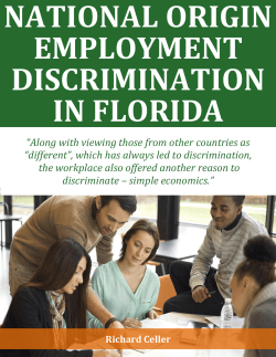 National Origin Employment Discrimination in Florida