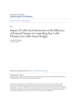 Impact of Cable-deck Interaction on the Efficiency of External