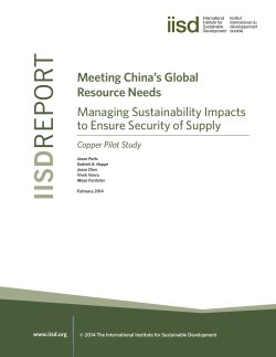 - International Institute for Sustainable Development