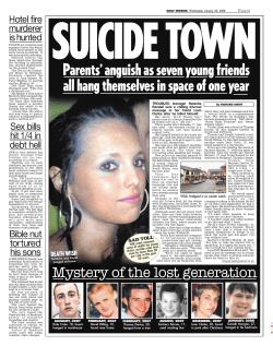 Parents`anguish as seven young friends all hang themselves in