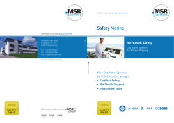 Safety Marine - MSR Electronic