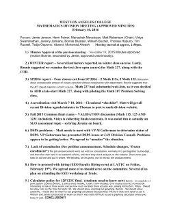 Minutes - West Los Angeles College