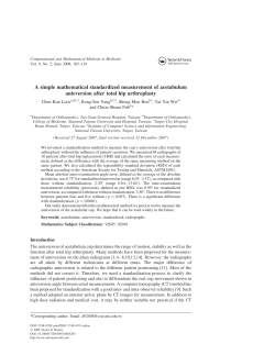 A simple mathematical standardized measurement of acetabulum