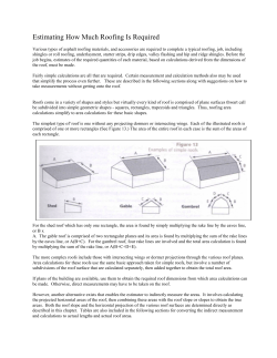 Estimating How Much Roofing Is Required