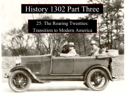The Roaring Twenties