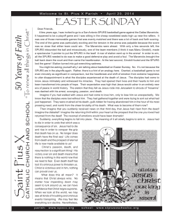 Sunday, April 20, 2014 - St. Pius X Catholic Church