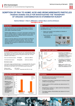 sorption of pah to humic acid and ironcarbonate particles