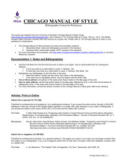 chicago manual of style - Middle Georgia State University