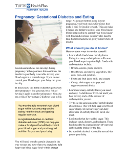 Pregnancy: Gestational Diabetes and Eating