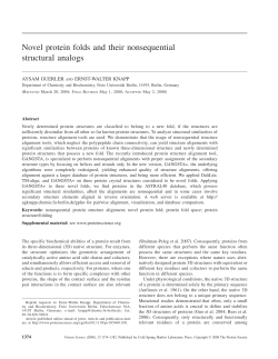 Novel protein folds and their nonsequential structural analogs