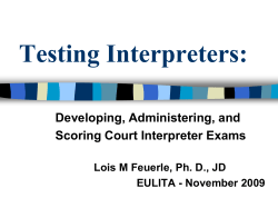 Testing Interpreters