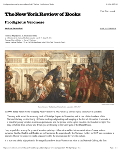 Prodigious Veronese by Andrew Butterfield