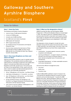 Galloway and Southern Ayrshire Biosphere