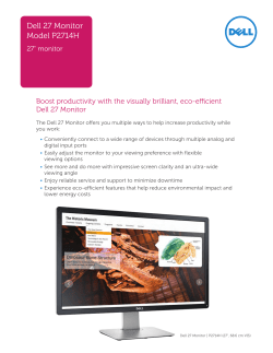 Dell 27 Monitor Model P2714H