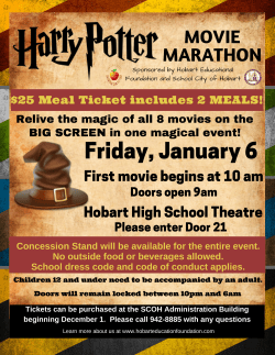 Harry Potter Flyer 2016