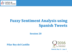 Simple Sentiment Analysis using Spanish Tweets