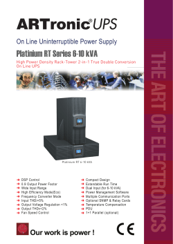 ARTon Platinium RT 1-3-6-10 kVA Series
