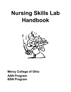 Nursing Skills Lab Handbook