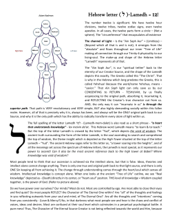 Meaning of the Hebrew Letter Lamedh