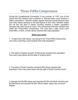 Three-Fifths Compromise