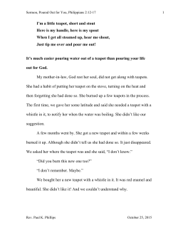 Sermon On Empty - Valley Presbyterian Church