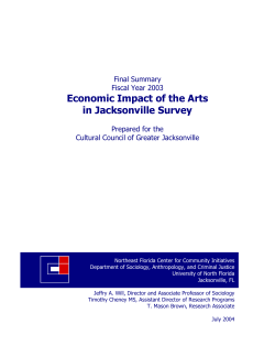 Economic Impact of the Arts in Jacksonville Survey