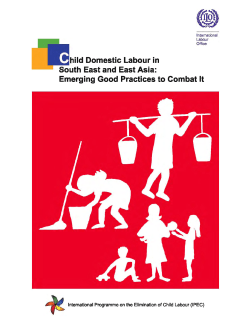 Child domestic labour in South East and East Asia